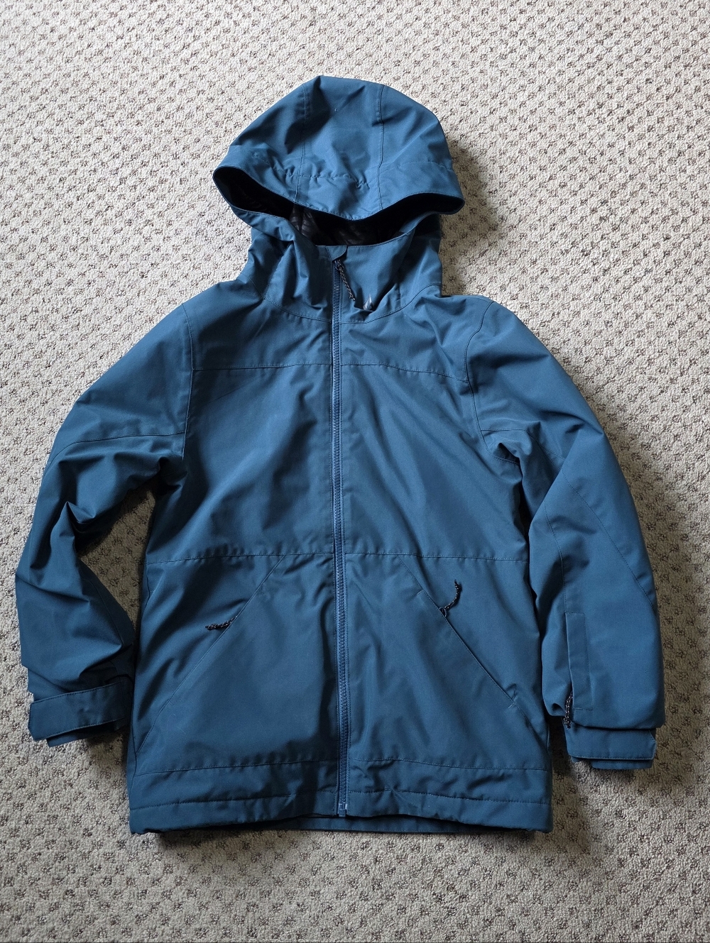Volcom Kids Teal Blue Hooded Ski Jacket